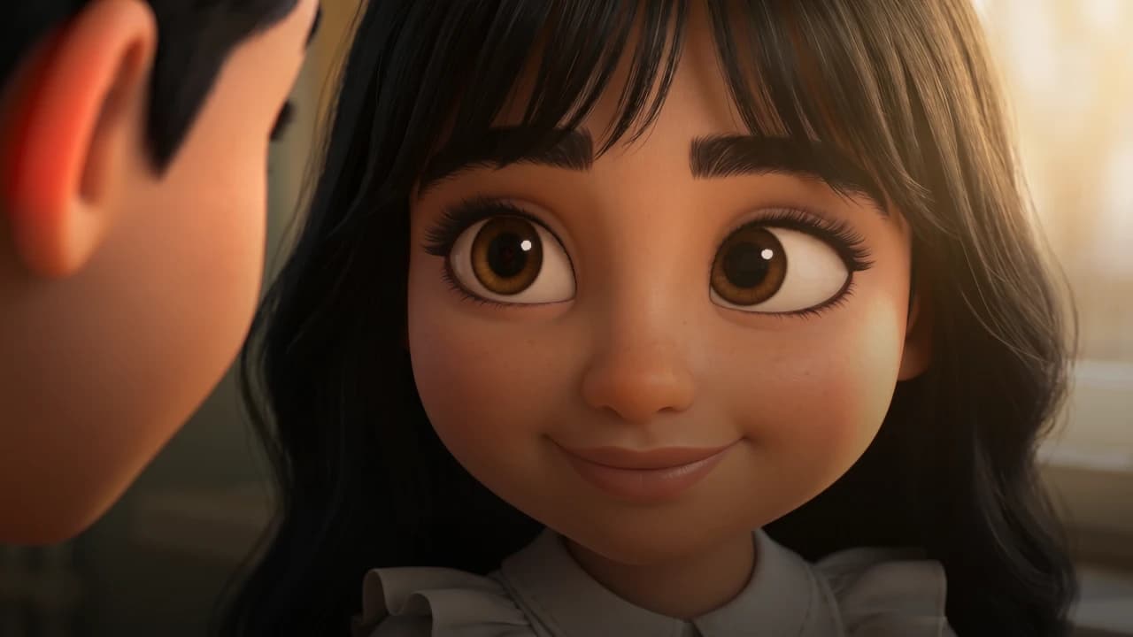 Close-up of a smiling girl