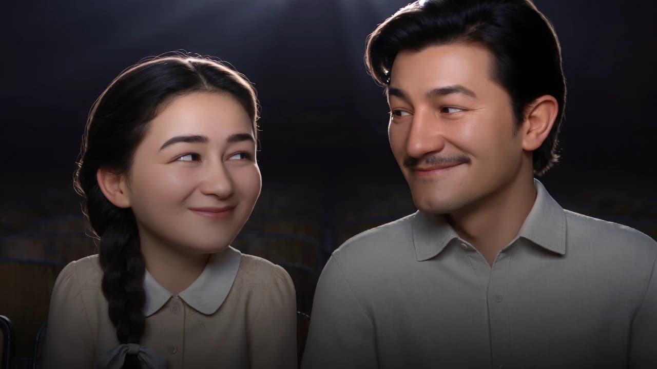 Two glances in a cinema